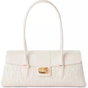 NWT ✅ Brahmin DAYAN SEA SALT WHITE CARMAN Leather Satchel ✨ NWT, COA & DUST BAG